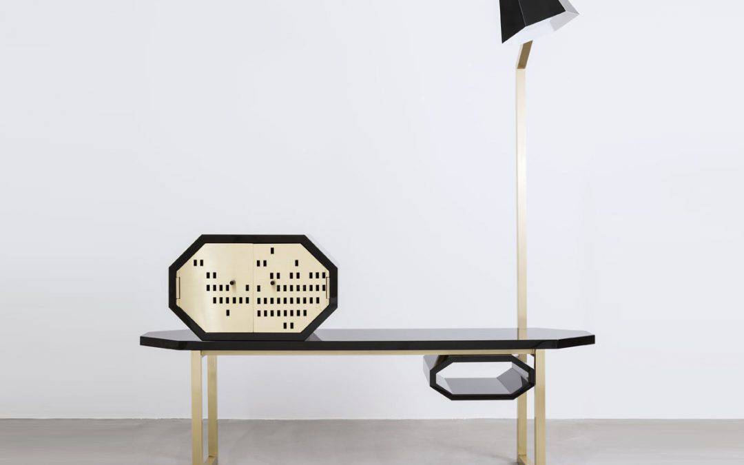 Mappamondo comodino con lampada
